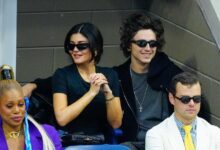 Kylie jenner timothee chalamet off duty courtside style