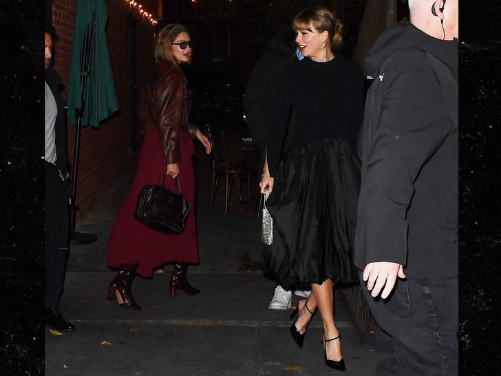 Taylor swift and gigi hadid make girls night a semi formal affair