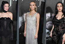 Lily rose depp emma corrin sheer gothic glam nosferatu