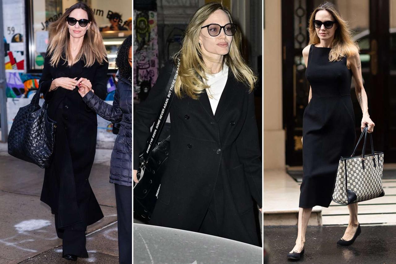 Jolie angelina bag woven delvaux carrying la box popsugar 13 things you could fit in angelina jolies huge bag