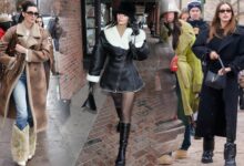 Celebrity apres ski outfits