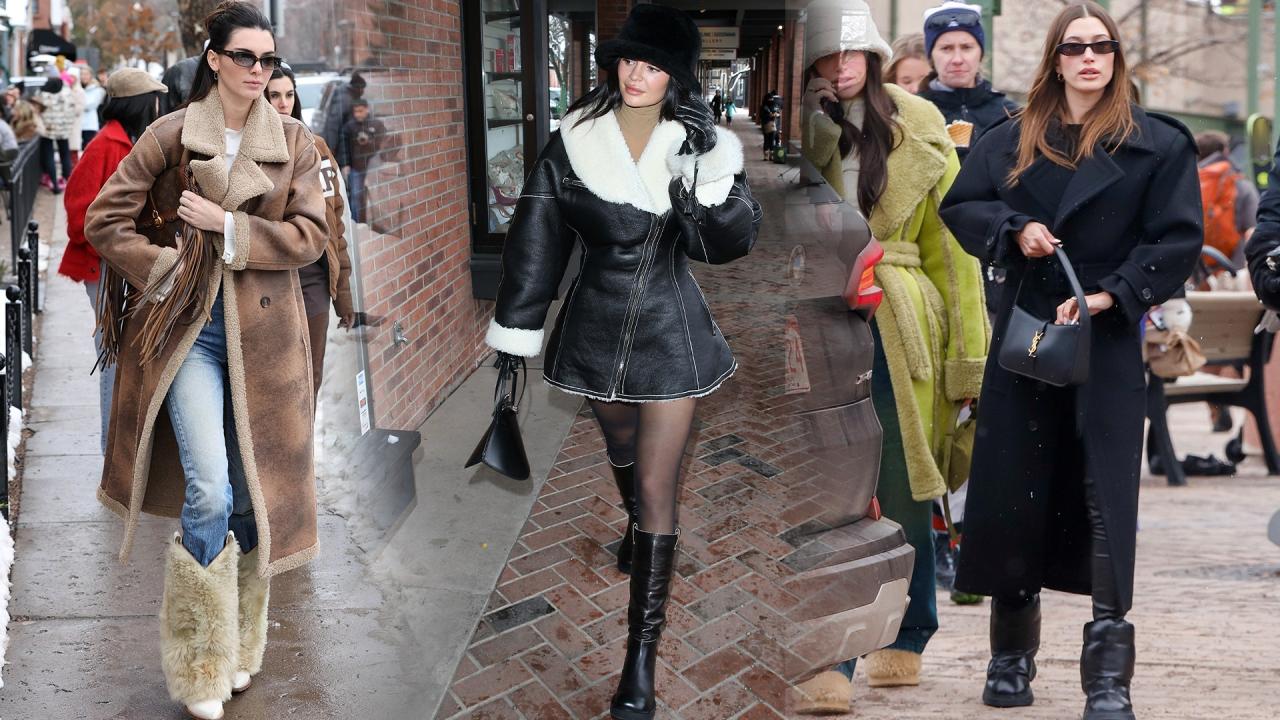 Celebrity apres ski outfits
