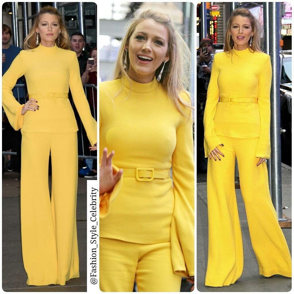 Blake lively yellow monochromatic dressing