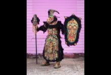 Mardi gras indian artistry meets high fashion in new orleans