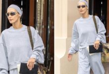 Bella hadid hailey bieber variations on a sheer black theme