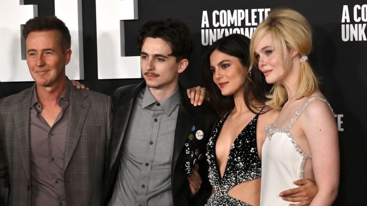 Timothee chalamet genius a complete unknown press tour