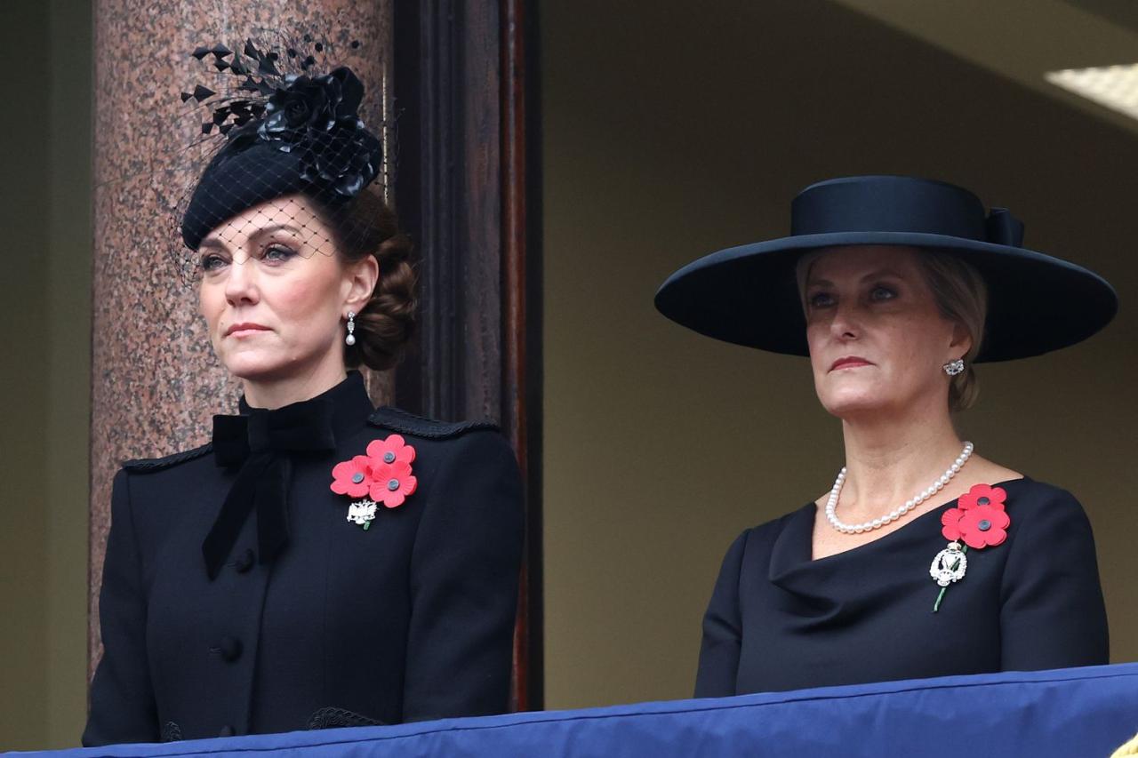 Kate middleton remembrance sunday looks
