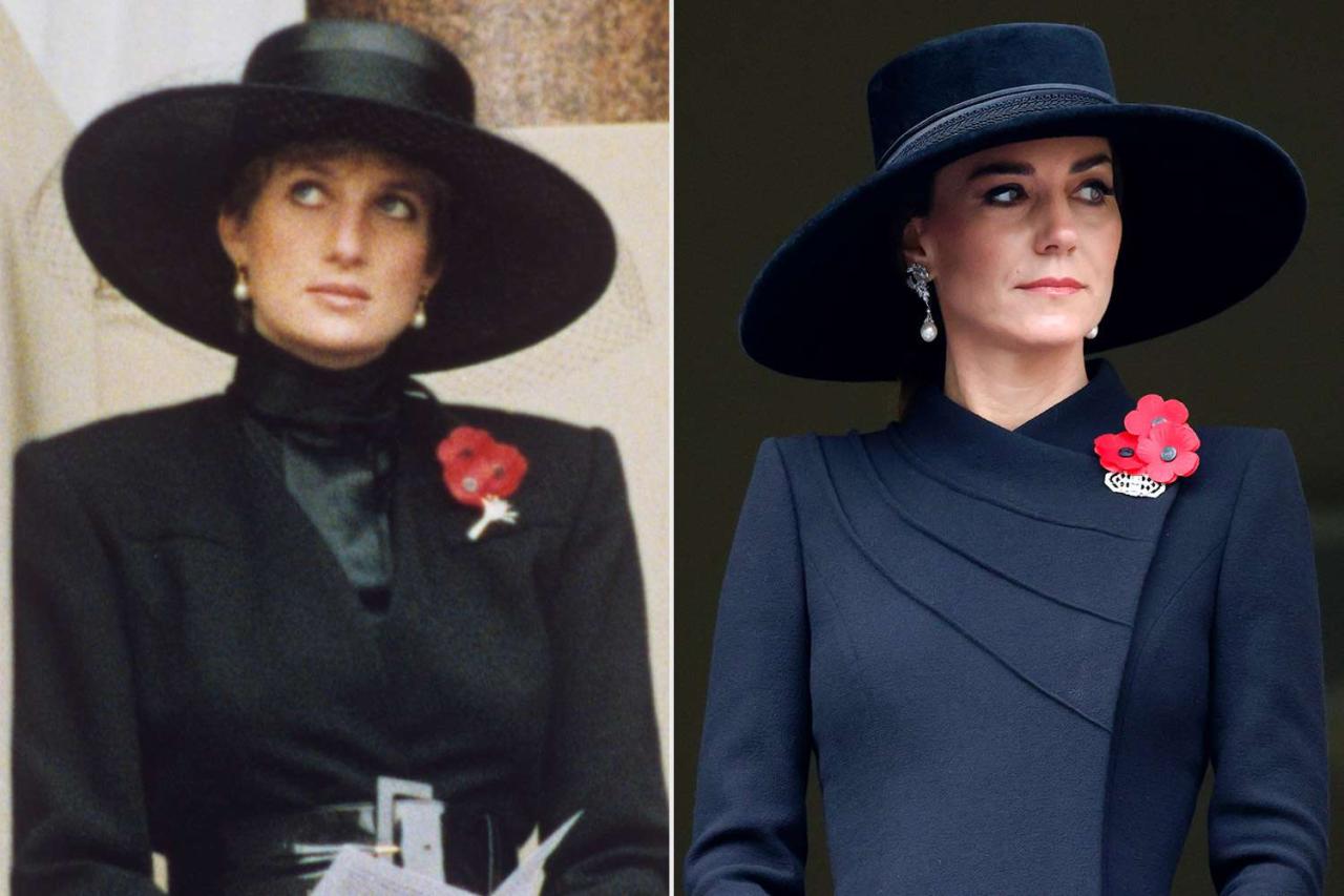 Kate middleton rewear diana queen elizabeth tribute