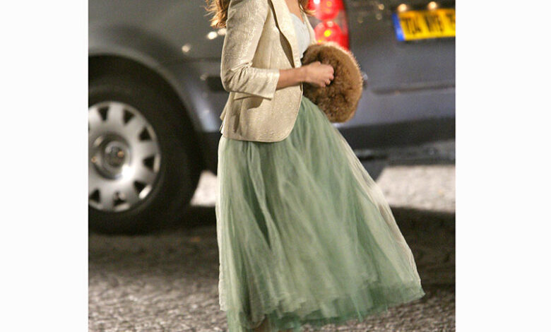 Sarah jessica parker tinsel dress