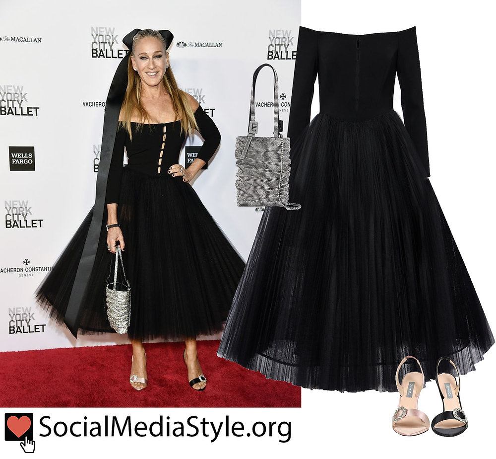 Knit purple dress photoshoot shoe york does near store collection her parker jessica sarah 2020 celebsla 1997 broderick Sarah jessica parker tinsel dress