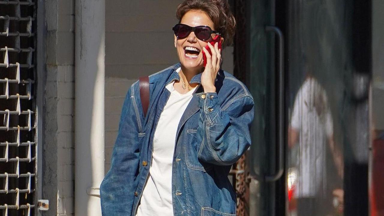Holmes katie stepped celebmafia Katie holmes mint green pants