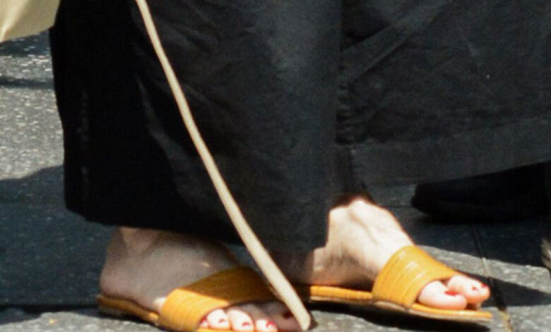 Angelina jolie cold weather sandal