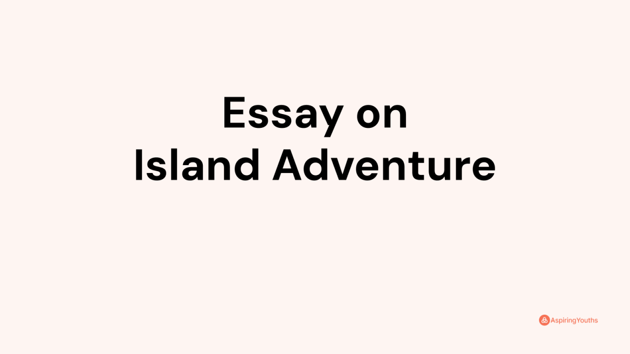 Island hopping with my father essay