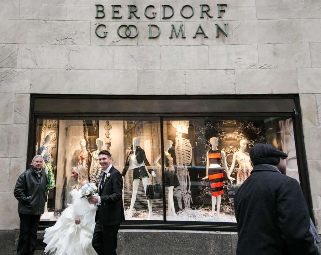Lilah ramzi city hall wedding vintage bergdorf goodman dress