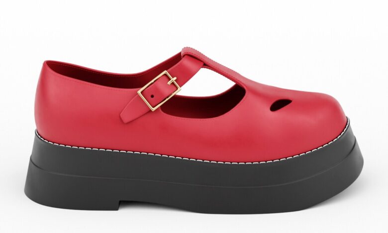 Mikey madison t bar heel shoe
