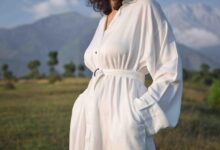 Lisa white lotus dress method dressing