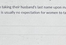 Sharing a last name with your husband and children