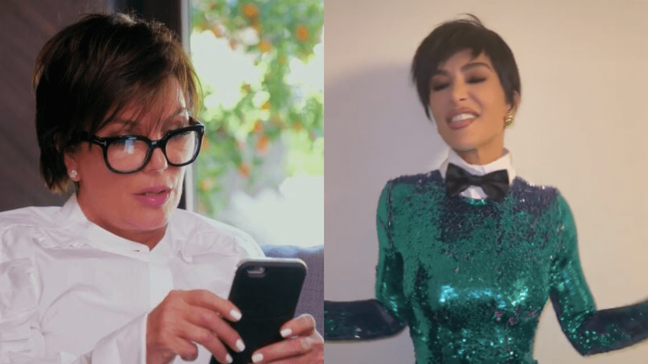 Kris jenner cosplays as andy sachs