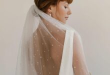 Colorful veils wedding bridal trend