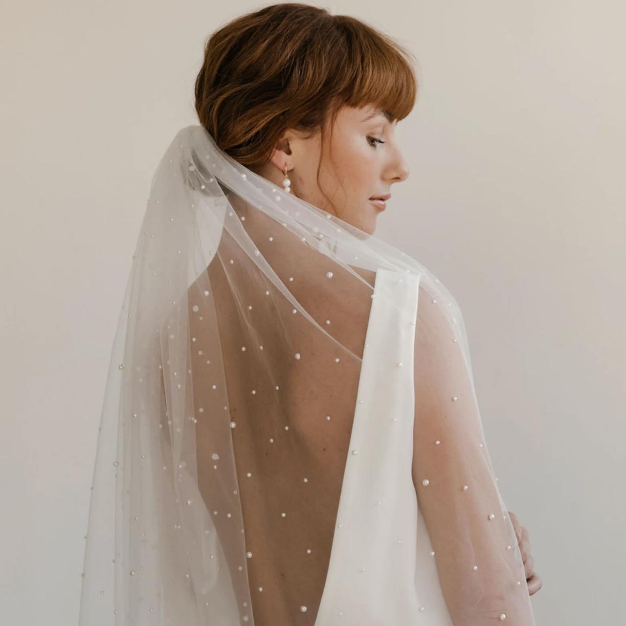 Colorful veils wedding bridal trend