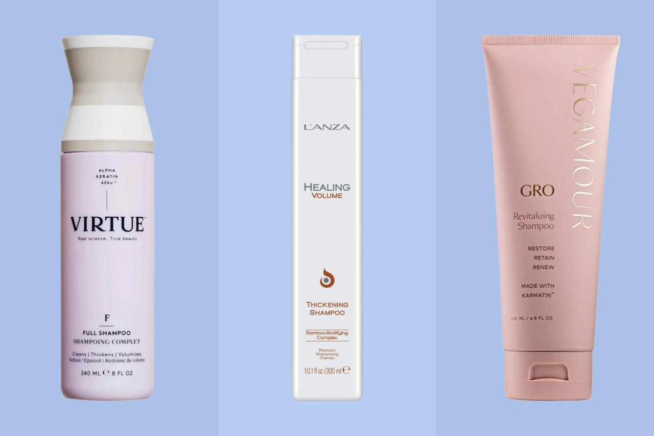 Best hair thickening shampoos and conditioners