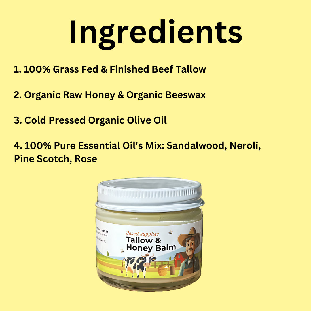 Beef tallow for skin