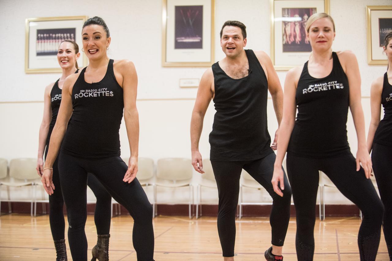 Christmastime workout with the radio city rockettes