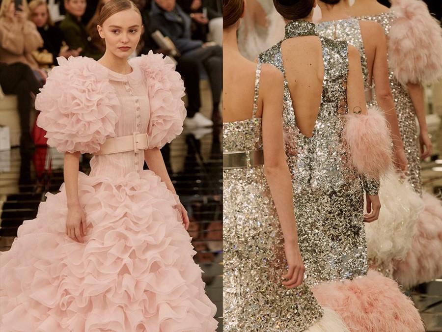 Chanel lily depp gown popsugar Chanel lily depp gown popsugar