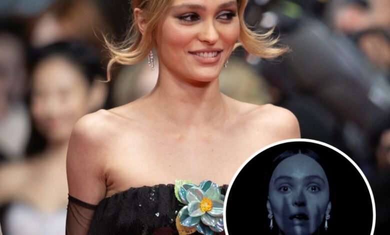 Lily rose depp nosferatu red carpet premiere