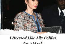 Even lily collins cant resist the latest outerwear trend