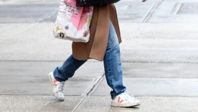 Katie holmes luxury gorpcore