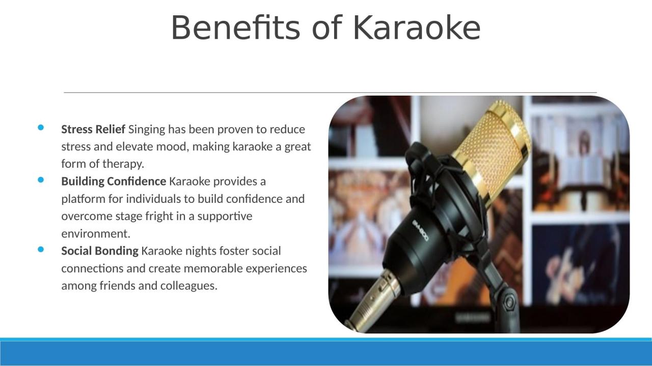 Cathartic power of karaoke